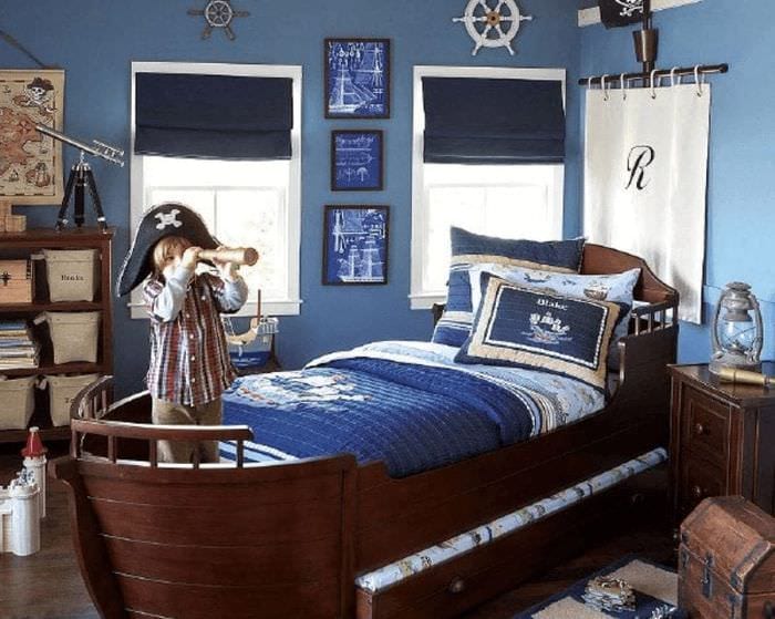 Особенности декора детской комнаты в морском стиле для современного мальчика 