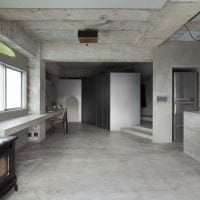 отделка потолка с бетоном на кухне картинка