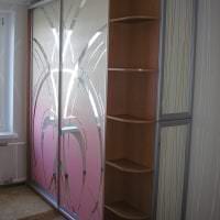 дизайн углового шкафа в коридоре из дерева фото
