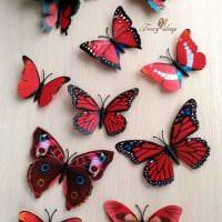красивые бабочки в дизайне коридора картинка