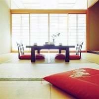 яркий дизайн спальни в японском стиле картинка