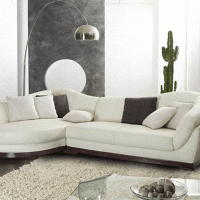 белый диван в интерьере коридора картинка