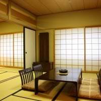 яркий дизайн коридора в японском стиле картинка
