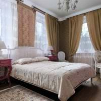 яркий дизайн спальни в французском стиле картинка