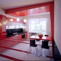 комбинирование красного с другими цветами в стиле квартиры фото