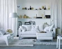 светлая белая мебель в декоре коридора картинка