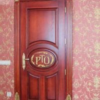 необычное декорирование межкомнатных дверей подручными материалами фото
