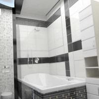 вариант красивого дизайна белой ванной комнаты картинка