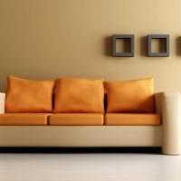 идея красивого декора квартиры с диваном картинка