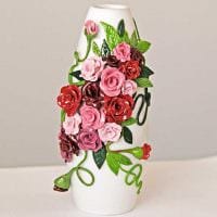 идея необычного декорирования вазы картинка