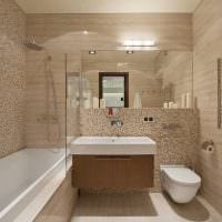 идея красивого стиля ванной комнаты в квартире картинка