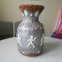 идея оригинального декорирования вазы фото