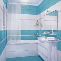 вариант оригинального интерьера ванной в квартире фото