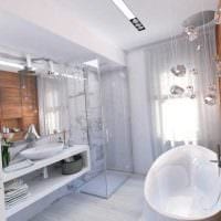 вариант красивого стиля ванной комнаты в квартире картинка