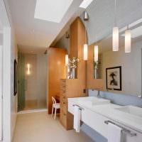 вариант яркого интерьера ванной комнаты в квартире фото