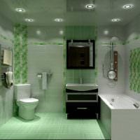 вариант необычного дизайна ванной комнаты в квартире картинка