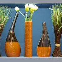 идея оригинального украшения напольной вазы фото