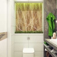 идея яркого стиля ванной комнаты 4 кв.м фото