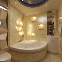 идея красивого интерьера большой ванной комнаты картинка