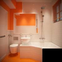 вариант современного дизайна ванной комнаты 2.5 кв.м картинка