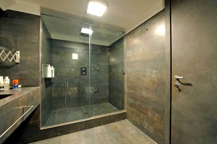 вариант красивого стиля ванной комнаты 2020