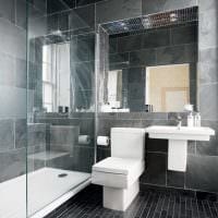 вариант красивого стиля большой ванной комнаты картинка