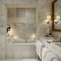 идея яркого интерьера ванной в классическом стиле фото