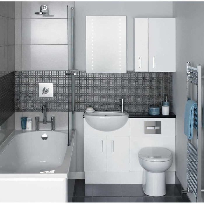 вариант современного дизайна ванной комнаты 2020