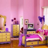 идея яркого стиля детской комнаты для девочки фото