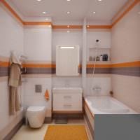 вариант необычного дизайна ванной комнаты в хрущевке фото
