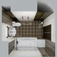 вариант светлого дизайна ванной комнаты 5 кв.м картинка
