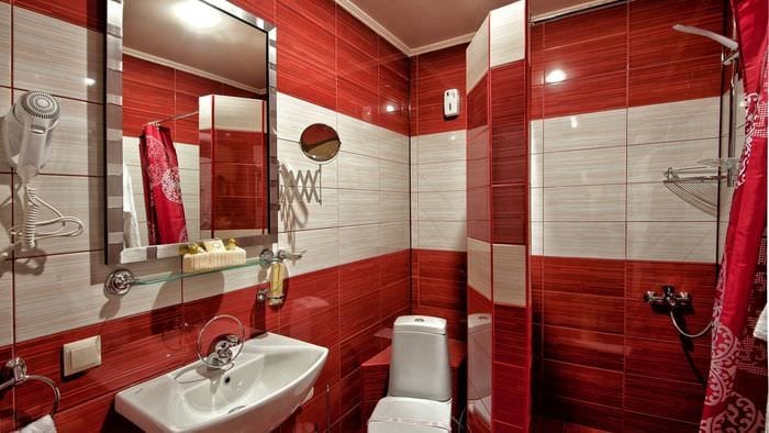 вариант необычного интерьера ванной комнаты 5 кв.м