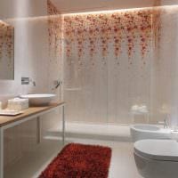 пример яркого дизайна ванной 5 кв.м фото