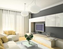 пример светлого стиля гостиной комнаты 19-20 кв.м картинка