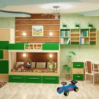 идея необычного декора детской комнаты для двух мальчиков картинка