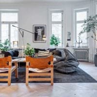 вариант яркого дизайна квартиры в скандинавском стиле картинка