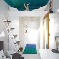 вариант необычного дизайна маленькой комнаты в общежитии фото