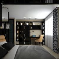 идея светлого стиля маленькой комнаты в общежитии фото