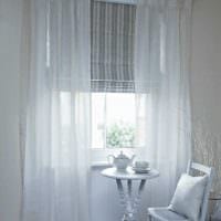 вариант использования современных штор в светлом декоре квартире фото