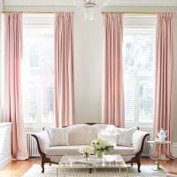 пример применения современных штор в красивом дизайне квартире фото