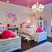 пример светлого стиля детской комнаты для двоих детей фото