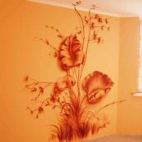 вариант яркого дизайна дома с росписью стен картинка