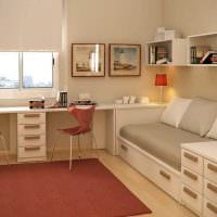 идея красивого дизайна спальни для девочки в современном стиле картинка
