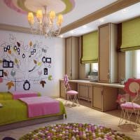 вариант светлого стиля детской комнаты для двоих детей фото