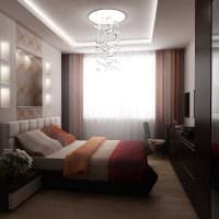вариант светлого стиля гостиной спальни 20 кв.м. картинка