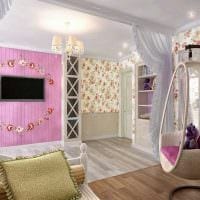 идея красивого декора спальни для девочки в современном стиле картинка