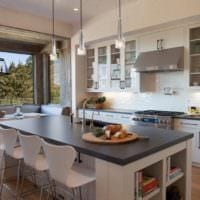 кухня столовая стильный дизайн