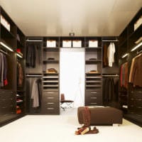 дизайн гардеробной комнаты дома