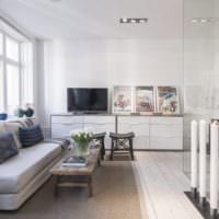 шведский интерьер и дизайн квартиры студии