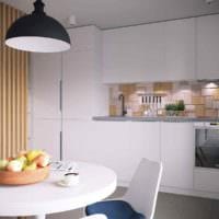 идея необычного дизайна кухни 7 кв.м картинка